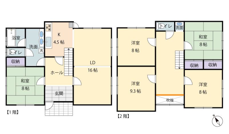 間取図 恵那市貸戸建住宅